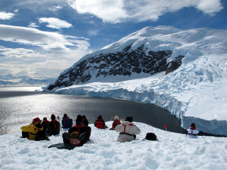 Croisière à travers l'Antarctique