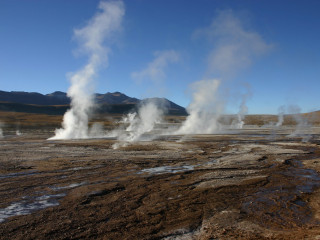 SAN PEDRO D'ATACAMA : excursion Geysers du Tatio - CALAMA (vol) - SANTIAGO