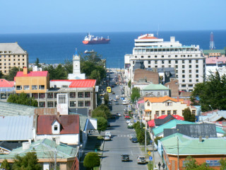 Voo de Punta Arenas de regresso a Santiago