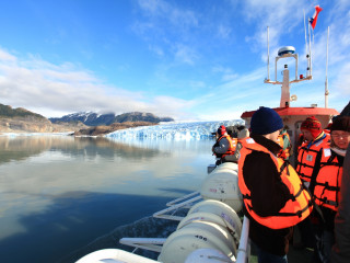 Optional Ice hike or kayak -Navigation in front of Glacier – Transfer back to Natales