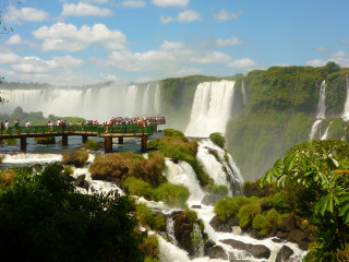 Ganztagesexkursion in einer internationalen Gruppe mit englischsprachigem Guide zu den argentinischen Iguazu Wasserfällen